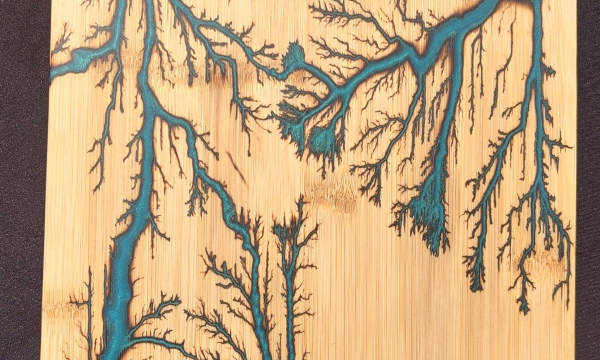 Bahama Blue bamboo cutting board