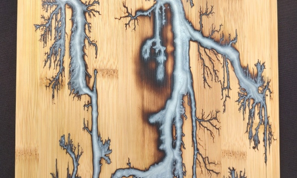 Silver bamboo cutting board