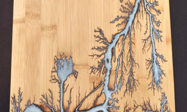 Silver bamboo cutting board