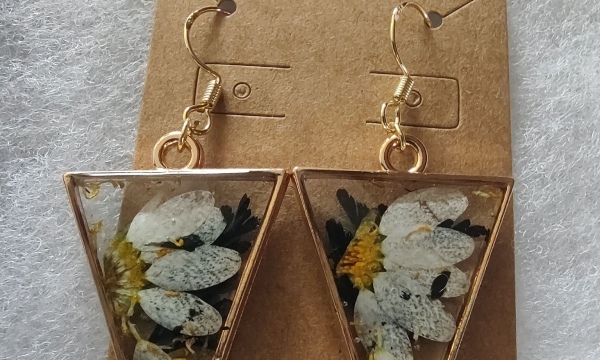 Daisy Triangle Earrings